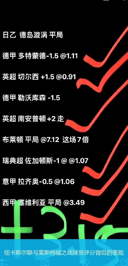 纽卡斯尔联与莱斯特城之战球员评分背后的表现