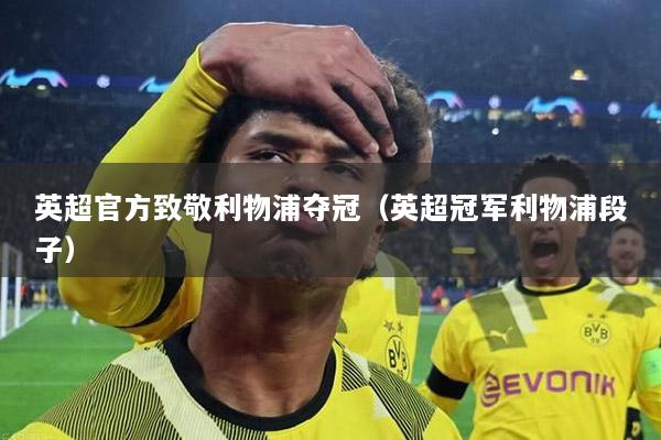 英超官方致敬利物浦夺冠（英超冠军利物浦段子）
